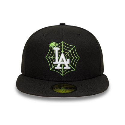 This is a LA Dodgers MLB Spider Black 59FIFTY Fitted Cap 3