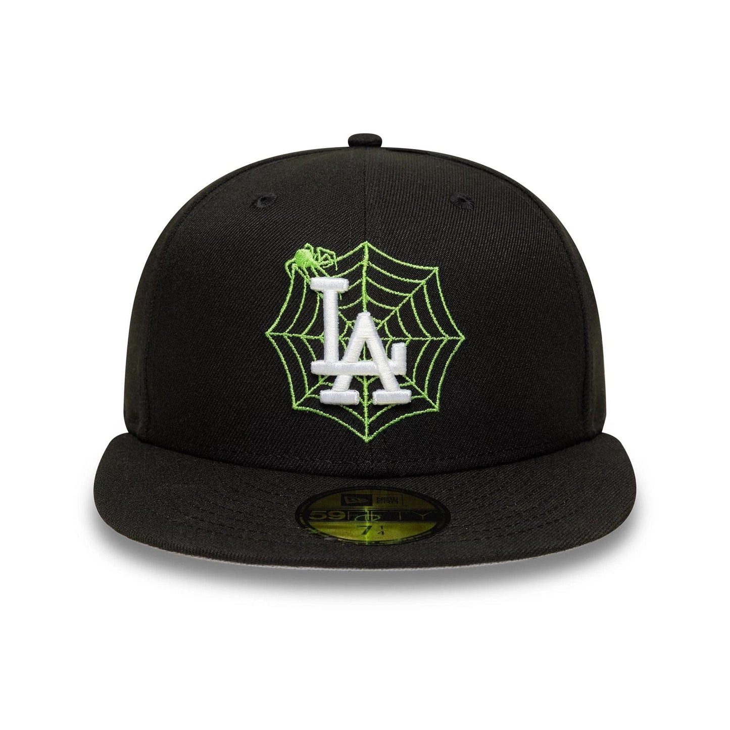 This is a LA Dodgers MLB Spider Black 59FIFTY Fitted Cap 3
