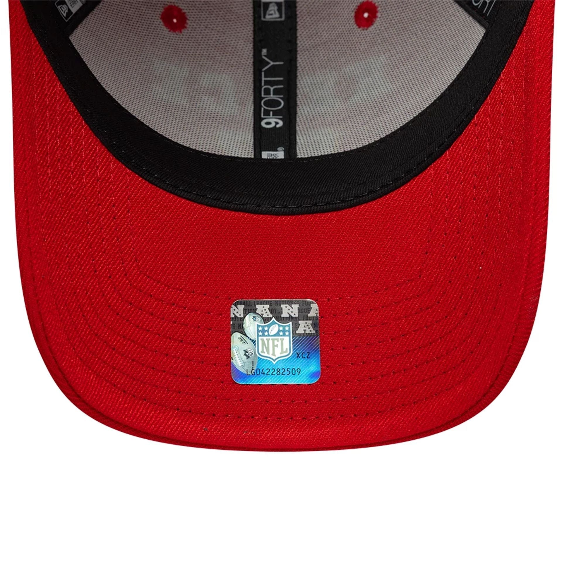 This is a Kansas City Chiefs NFL Travis Kelce Red 9FORTY Adjustable Cap 7