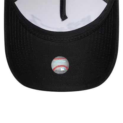 Pictured is this MLB Kanji LA Dodgers 9FORTY A-Frame Adjustable cap in cream. 7
