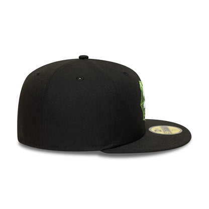 This is a Chicago White Sox MLB Spider Black 59FIFTY Fitted Cap 6