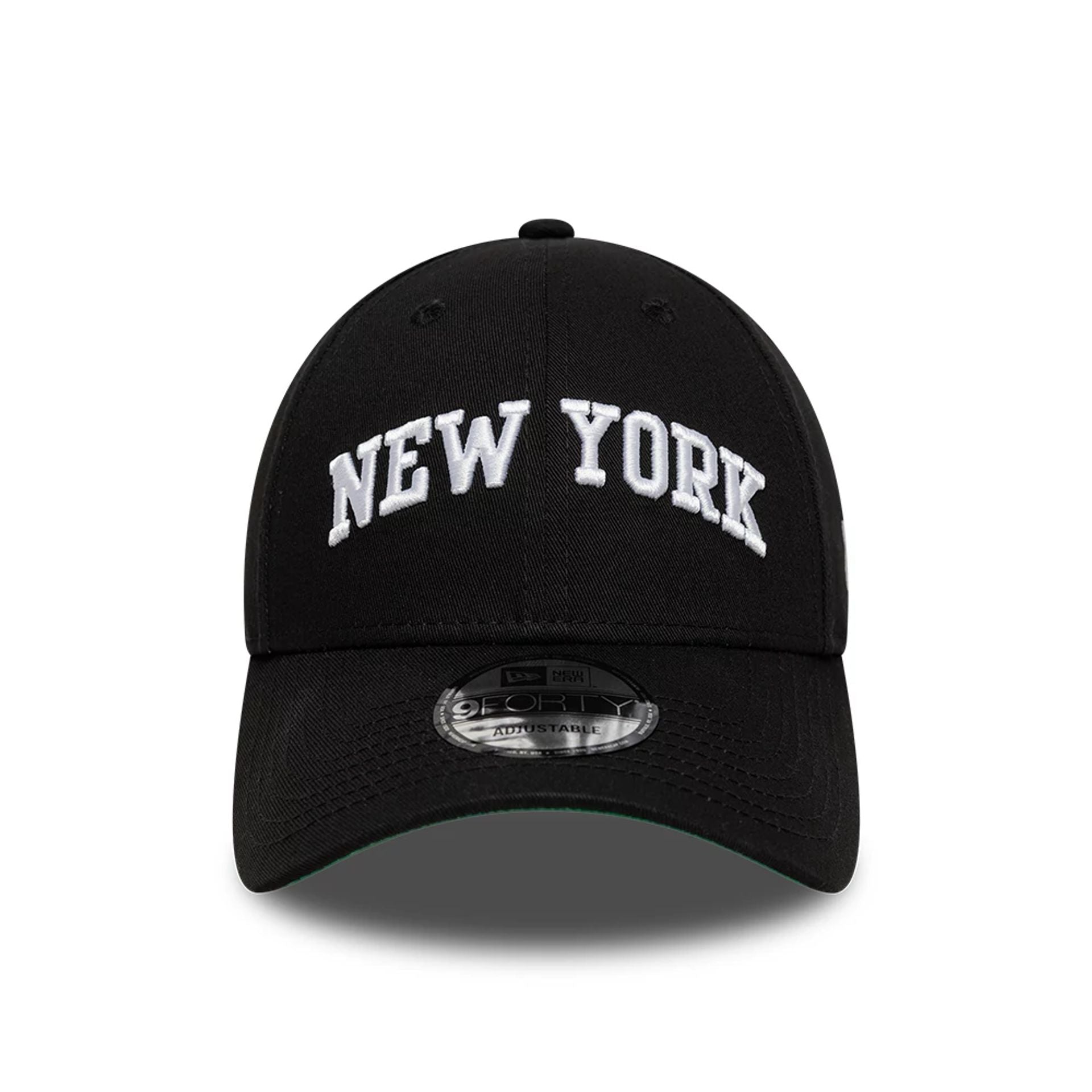 This is a New Era New York Black 9FORTY Adjustable Cap 3