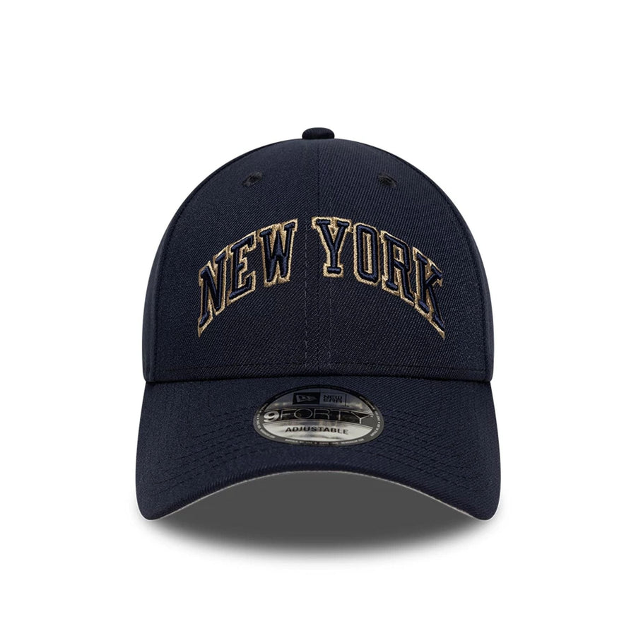 This is a New Era New York Navy 9FORTY A-Frame Trucker Adjustable Cap 3