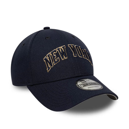 This is a New Era New York Navy 9FORTY A-Frame Trucker Adjustable Cap 4