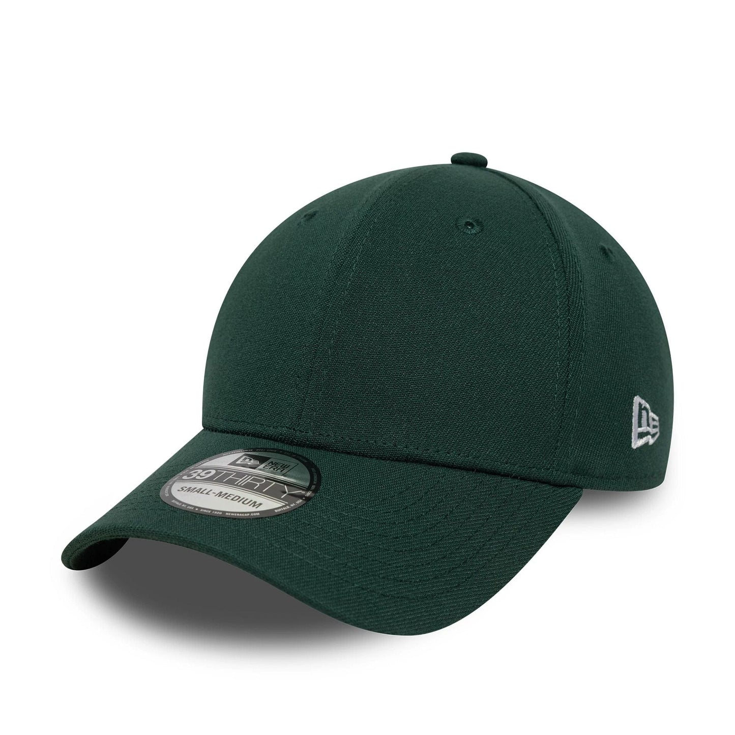This is a New Era Dark Green 39THIRTY Stretch Fit Cap 1