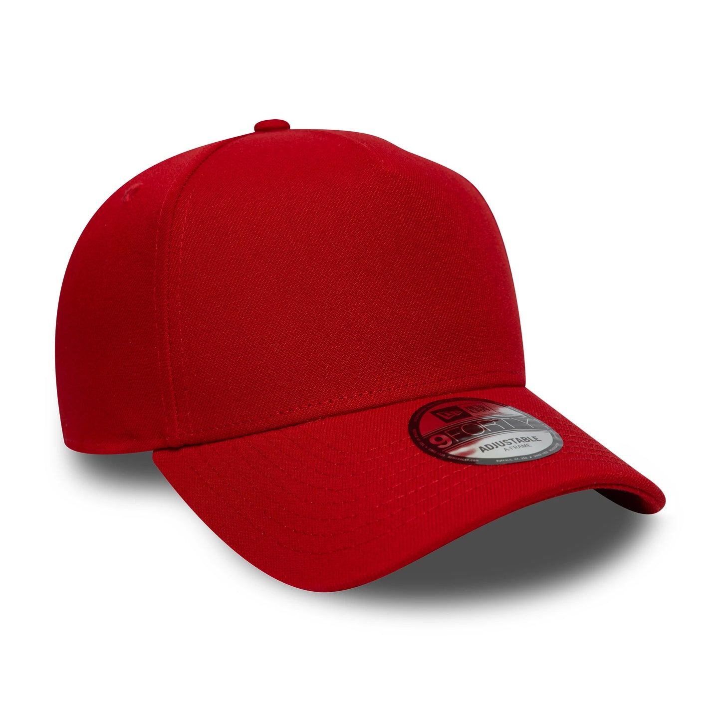 This is a New Era Red 9FORTY A-Frame Adjustable Cap 3
