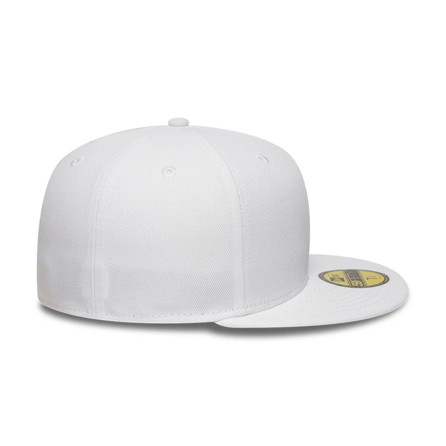 This is a New Era White 59FIFTY Fitted Cap 5