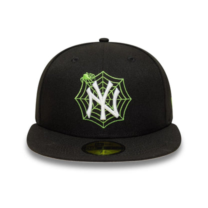 This is a New York Yankees MLB Spider Black 59FIFTY Fitted Cap 3