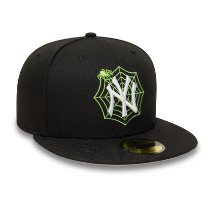 This is a New York Yankees MLB Spider Black 59FIFTY Fitted Cap 4