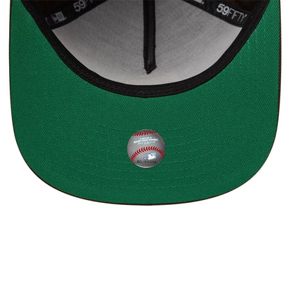 Pictured is this San Diego Padres MLB Dark Brown 59FIFTY A-Frame Fitted cap. 2