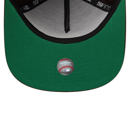 Pictured is this San Diego Padres MLB Dark Brown 59FIFTY A-Frame Fitted cap. 2