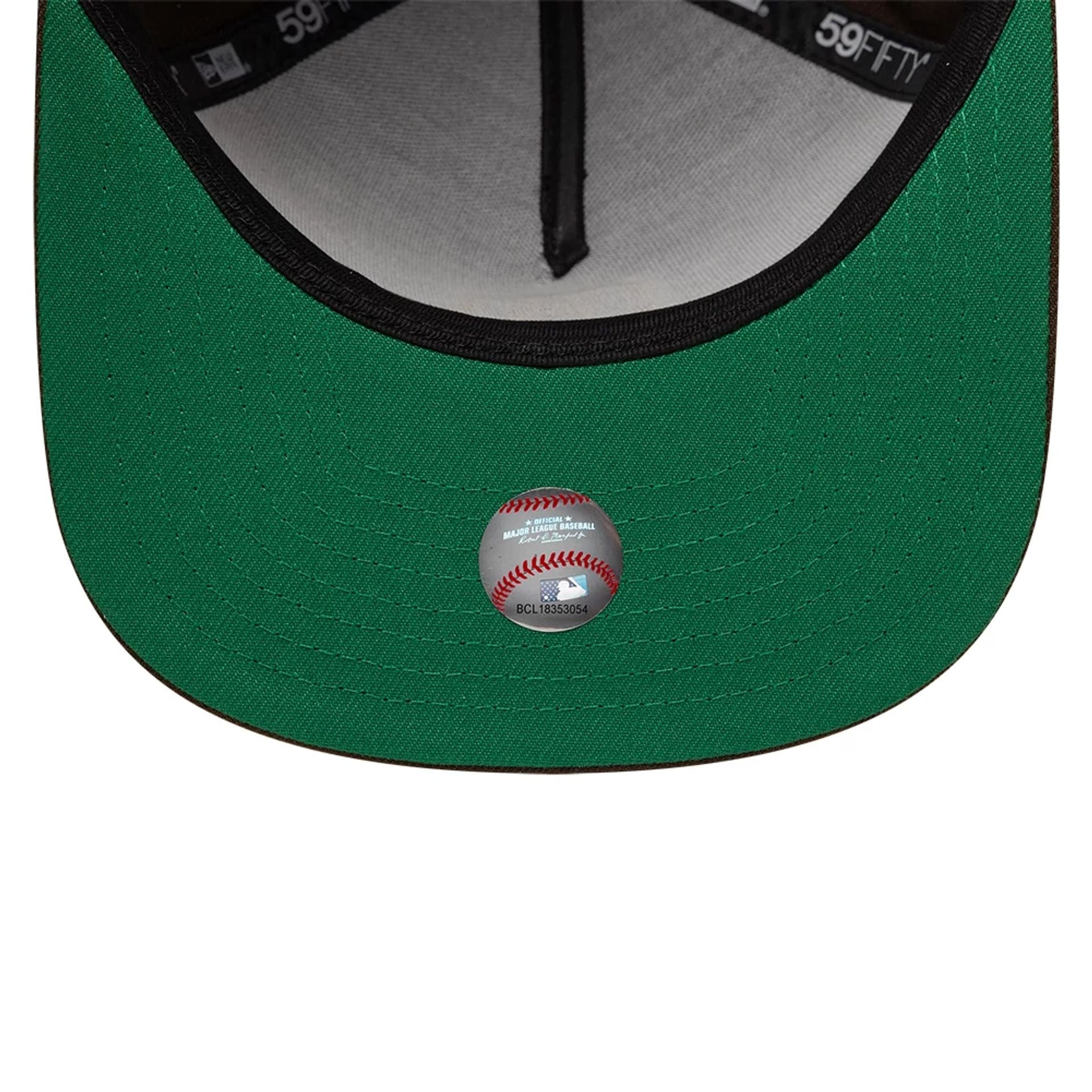 Pictured is this San Diego Padres MLB Dark Brown 59FIFTY A-Frame Fitted cap. 2