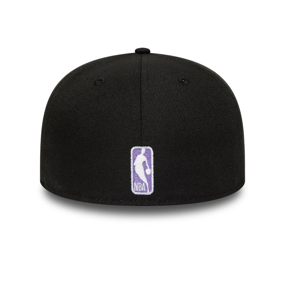 This is a LA Lakers Flat Black 59FIFTY A-Frame Fitted Cap 5