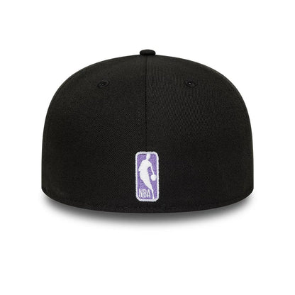 This is a LA Lakers Flat Black 59FIFTY A-Frame Fitted Cap 5