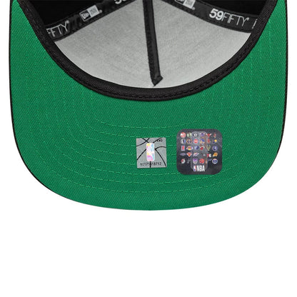 This is a LA Lakers Flat Black 59FIFTY A-Frame Fitted Cap 2
