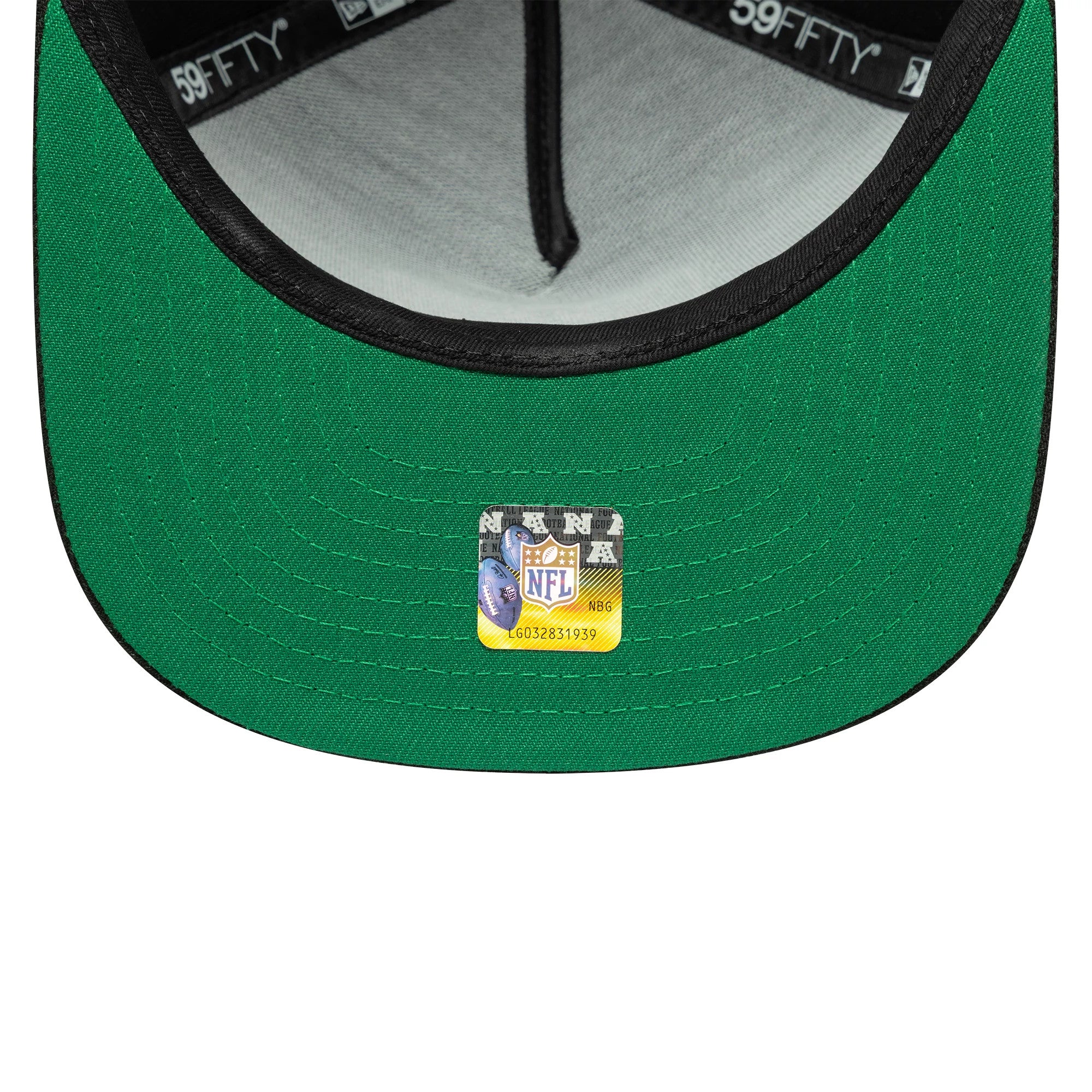 This is a Las Vegas Raiders Flat Black 59FIFTY A-Frame Fitted Cap 2