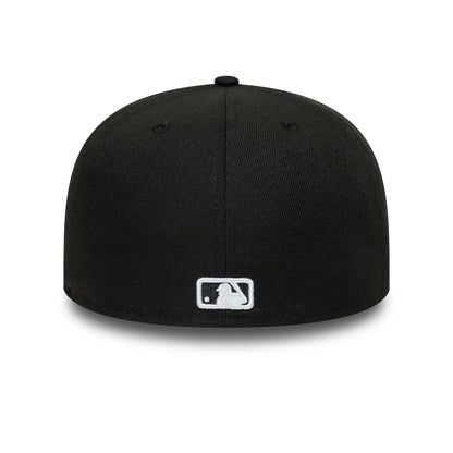This is a New York Yankees Flat Black 59FIFTY A-Frame Fitted Cap 7
