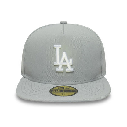 This is a LA Dodgers Flat Grey 59FIFTY A-Frame Fitted Cap 3