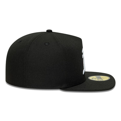 This is a Oakland Athletics Flat Black 59FIFTY A-Frame Fitted Cap 6