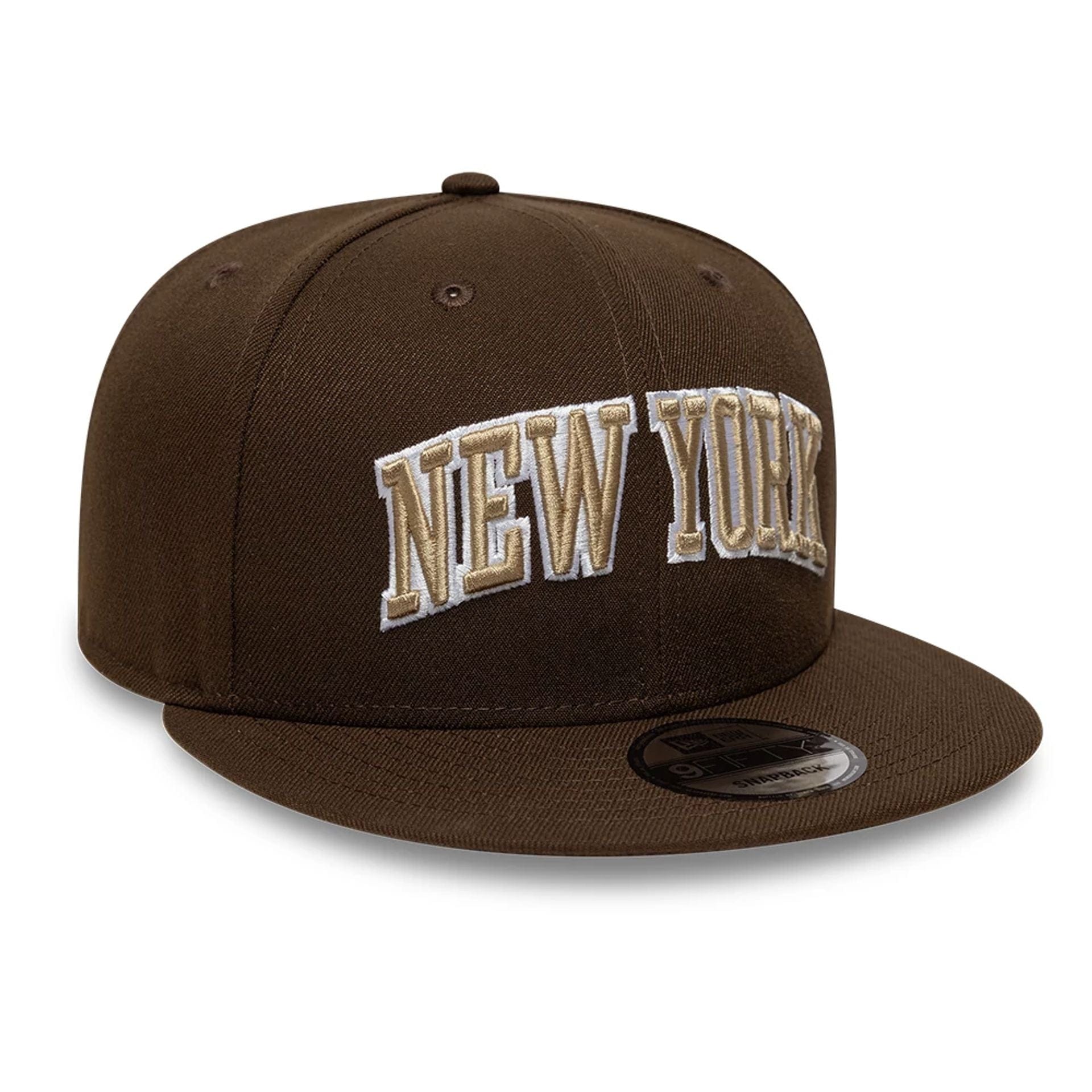 This is a New Era New York Dark Brown 9FIFTY Snapback Adjustable Cap 3