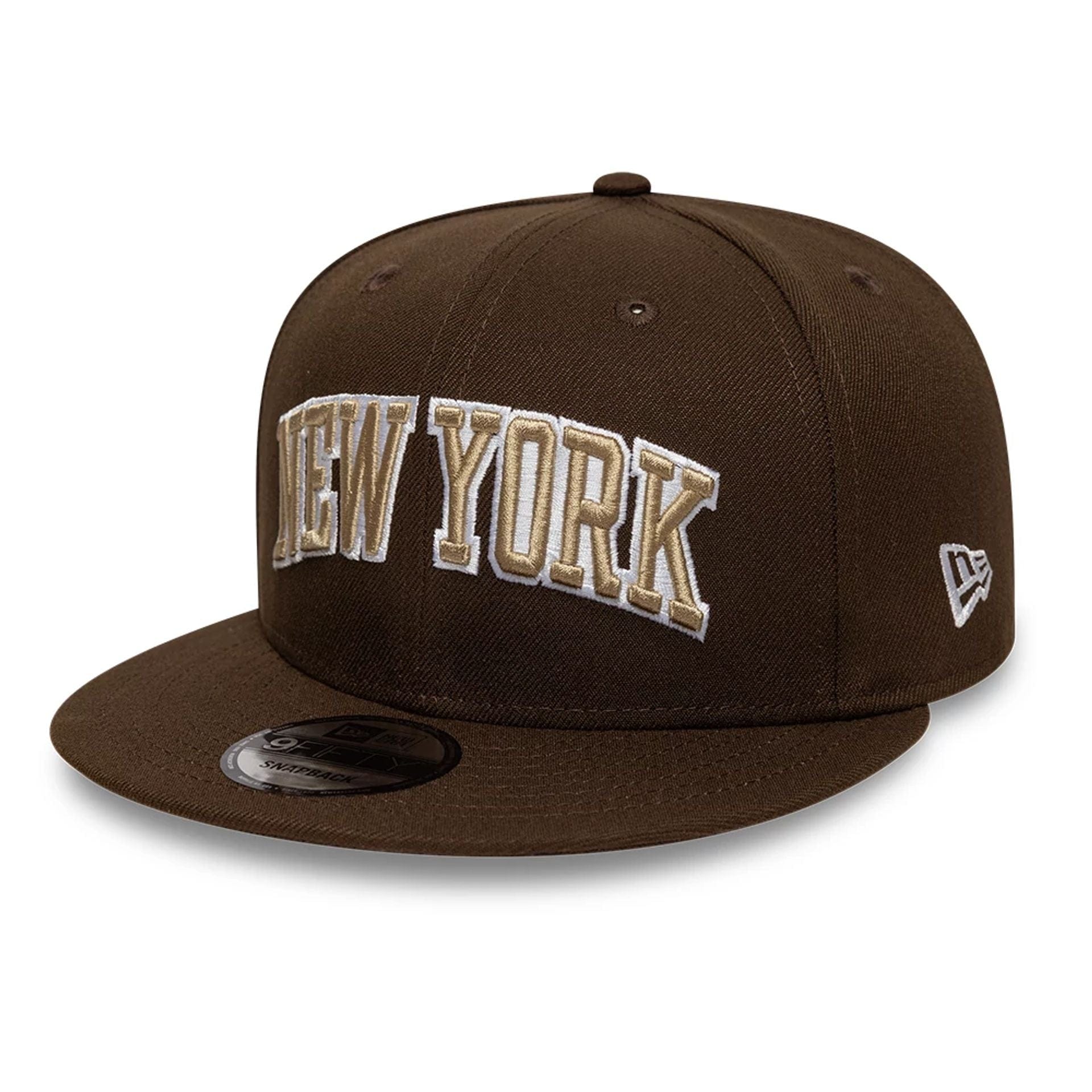 New Era New York Dark Brown 9FIFTY Snapback Cap NEC UK
