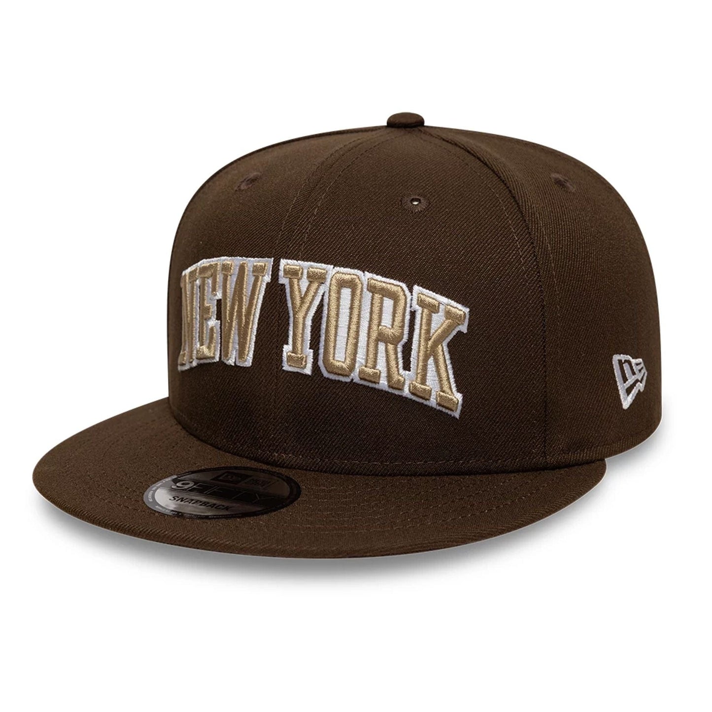 This is a New Era New York Dark Brown 9FIFTY Snapback Adjustable Cap 1