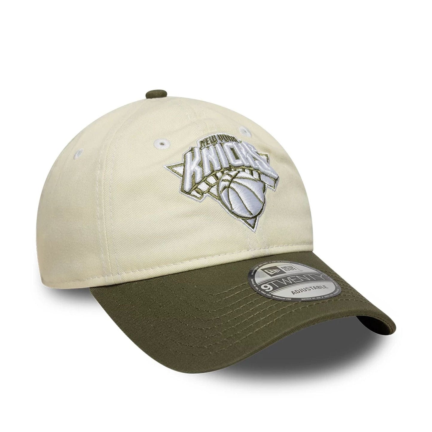 This is a New York Knicks NBA Cream 9TWENTY Adjustable Cap 3