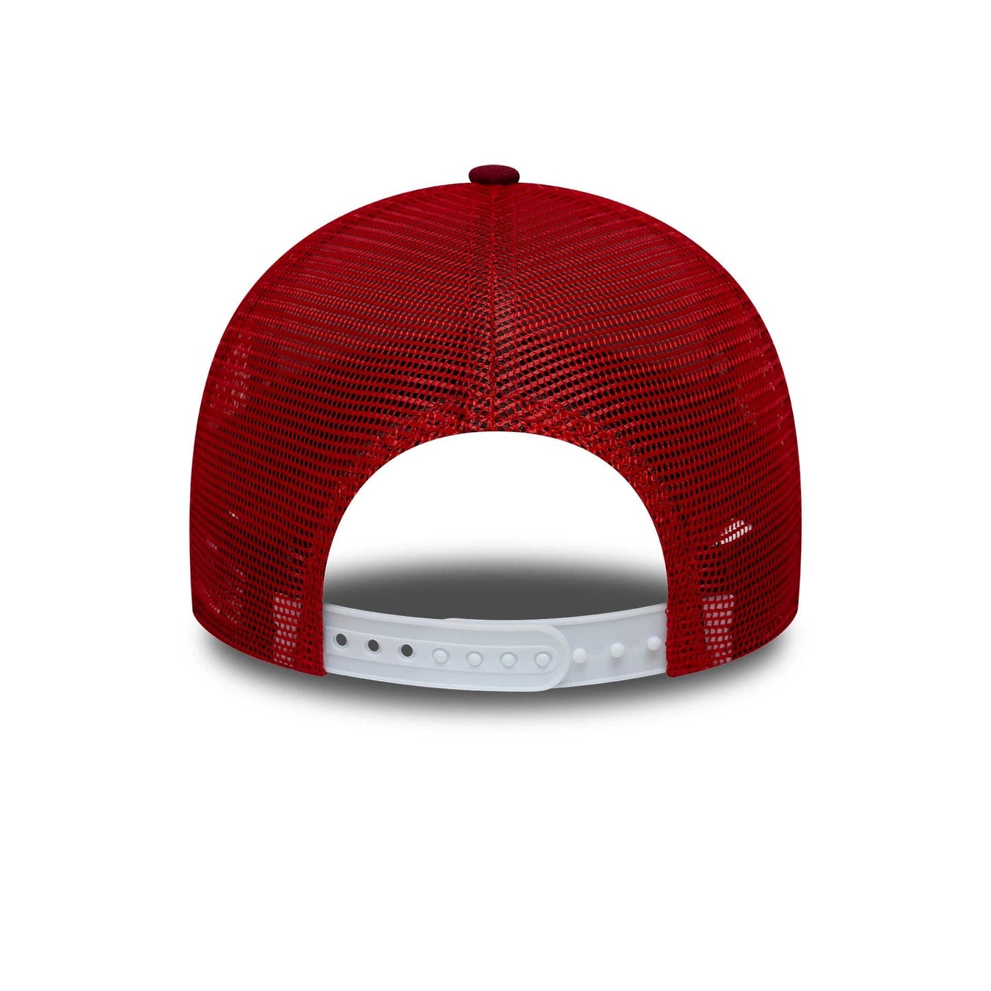 This is a New Era Dark Red 9FORTY Trucker Adjustable Cap 4