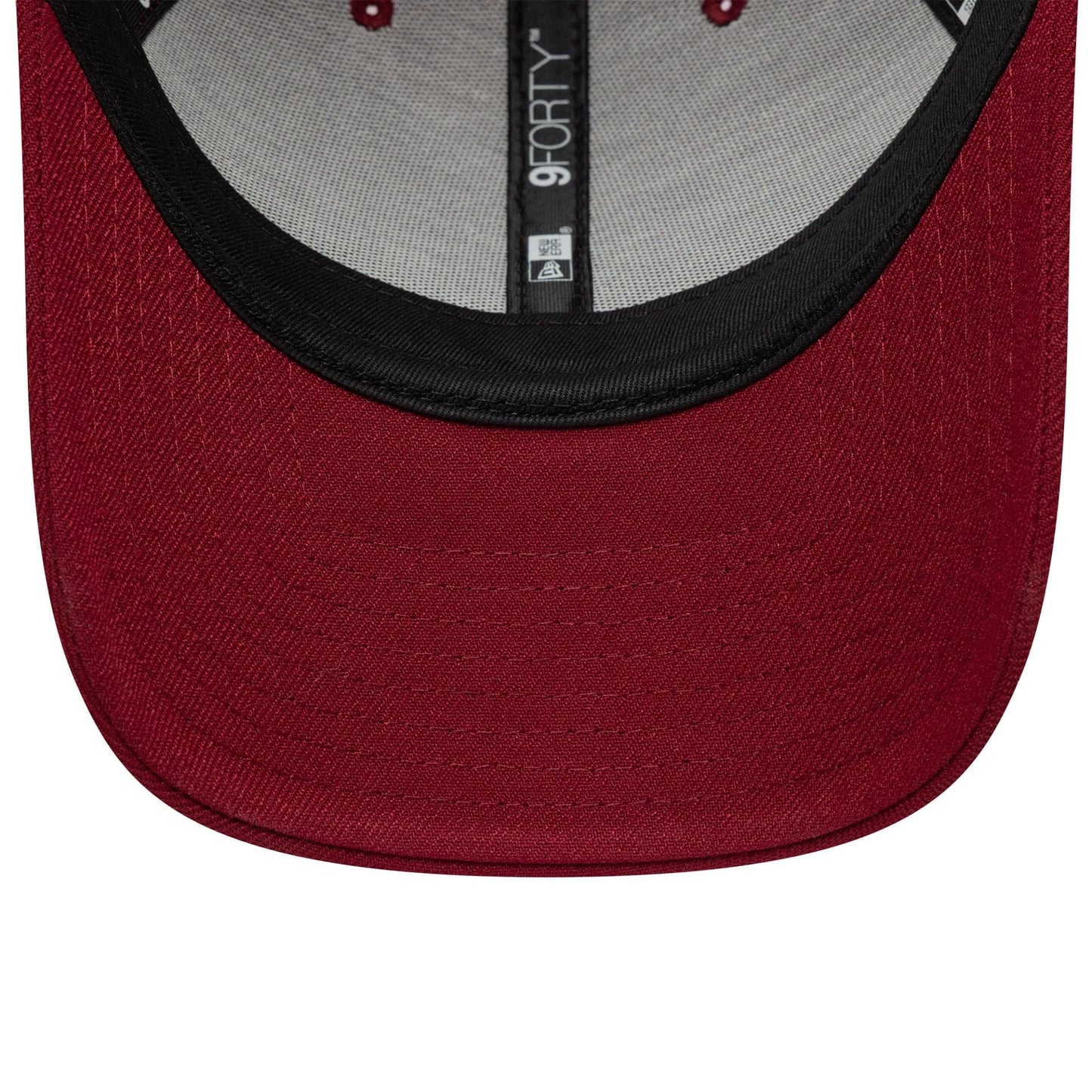 This is a New Era Dark Red 9FORTY Trucker Adjustable Cap 7