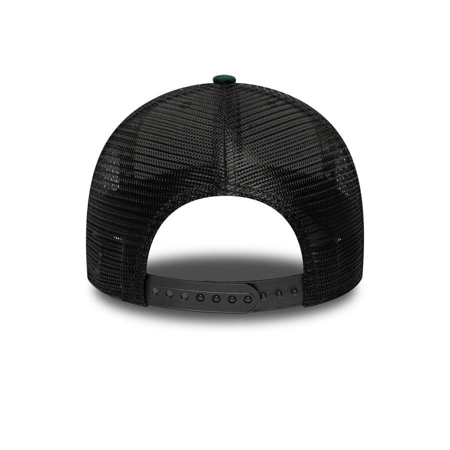This is a New Era Dark Green 9FORTY Trucker Adjustable Cap 6