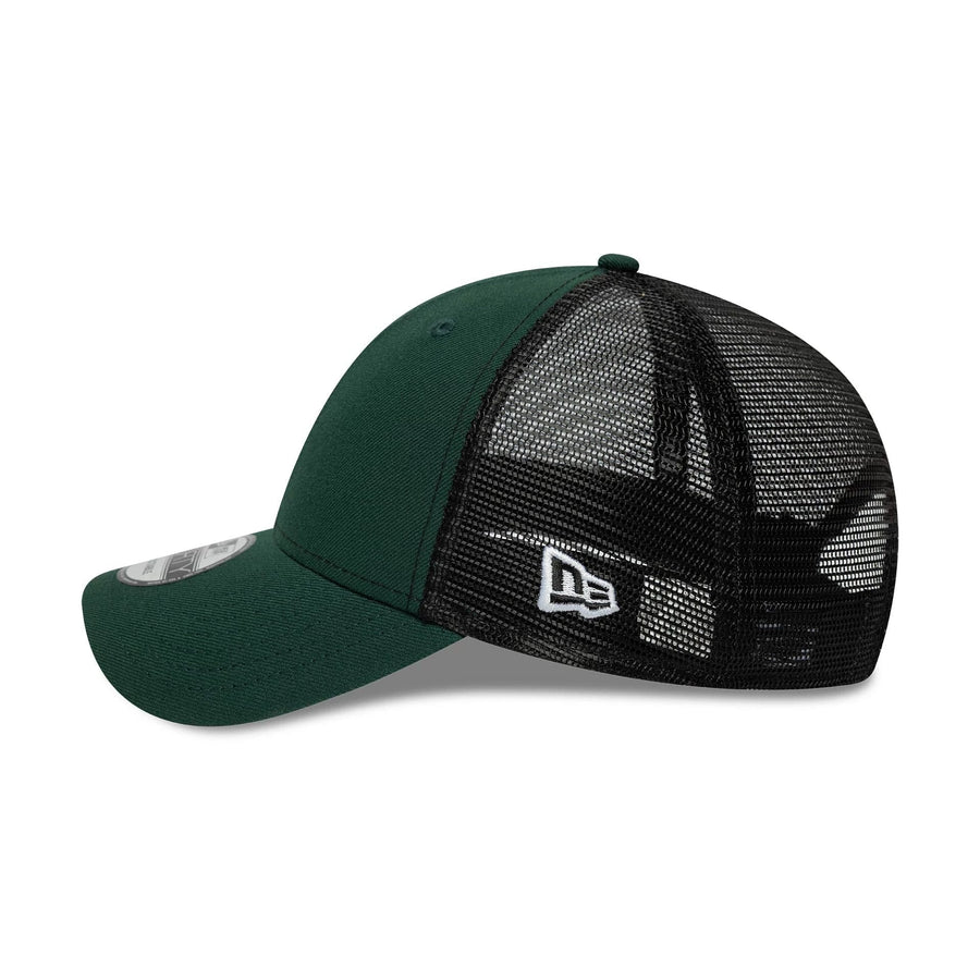 This is a New Era Dark Green 9FORTY Trucker Adjustable Cap 4