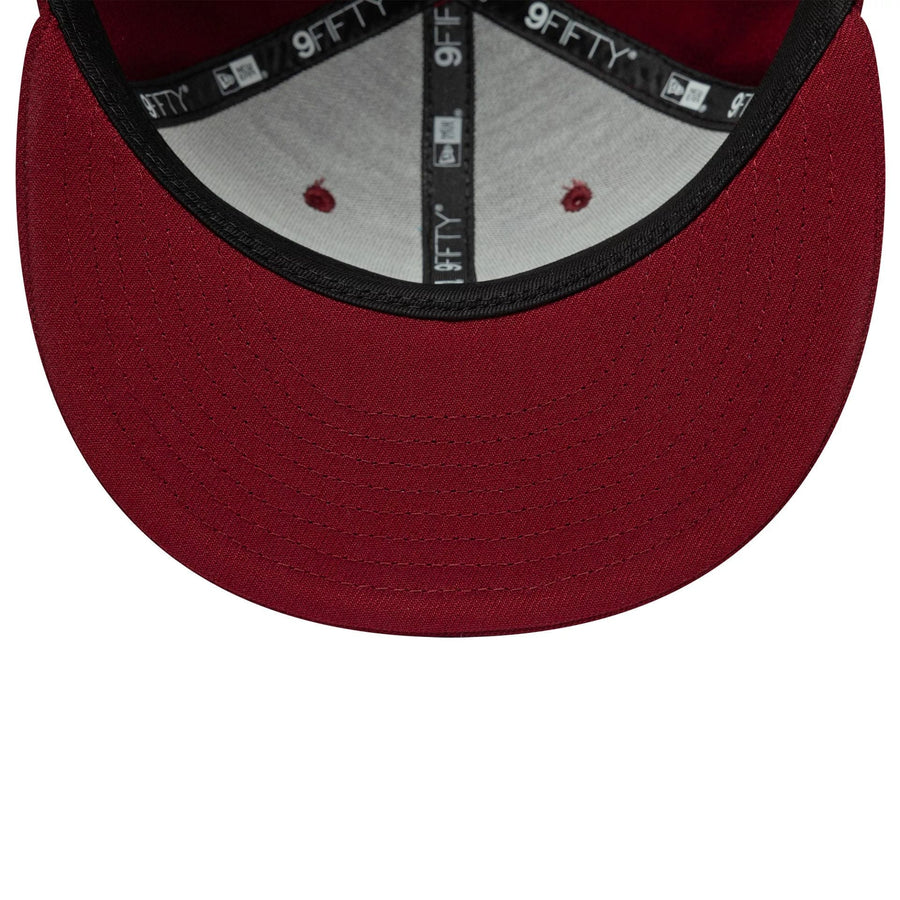 This is a New Era Dark Red 9FIFTY Snapback Adjustable Cap 7