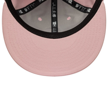This is a New Era Pink Retro Crown 9FIFTY Snapback  Adjustable Cap 7