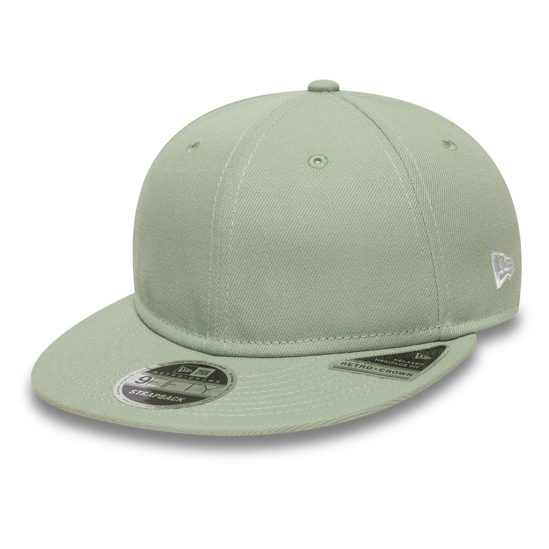 This is a New Era Green Retro Crown 9FIFTY Snapback Adjustable Cap 1