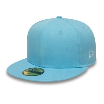 This is a New Era Pastel Blue 59FIFTY Fitted Cap 1