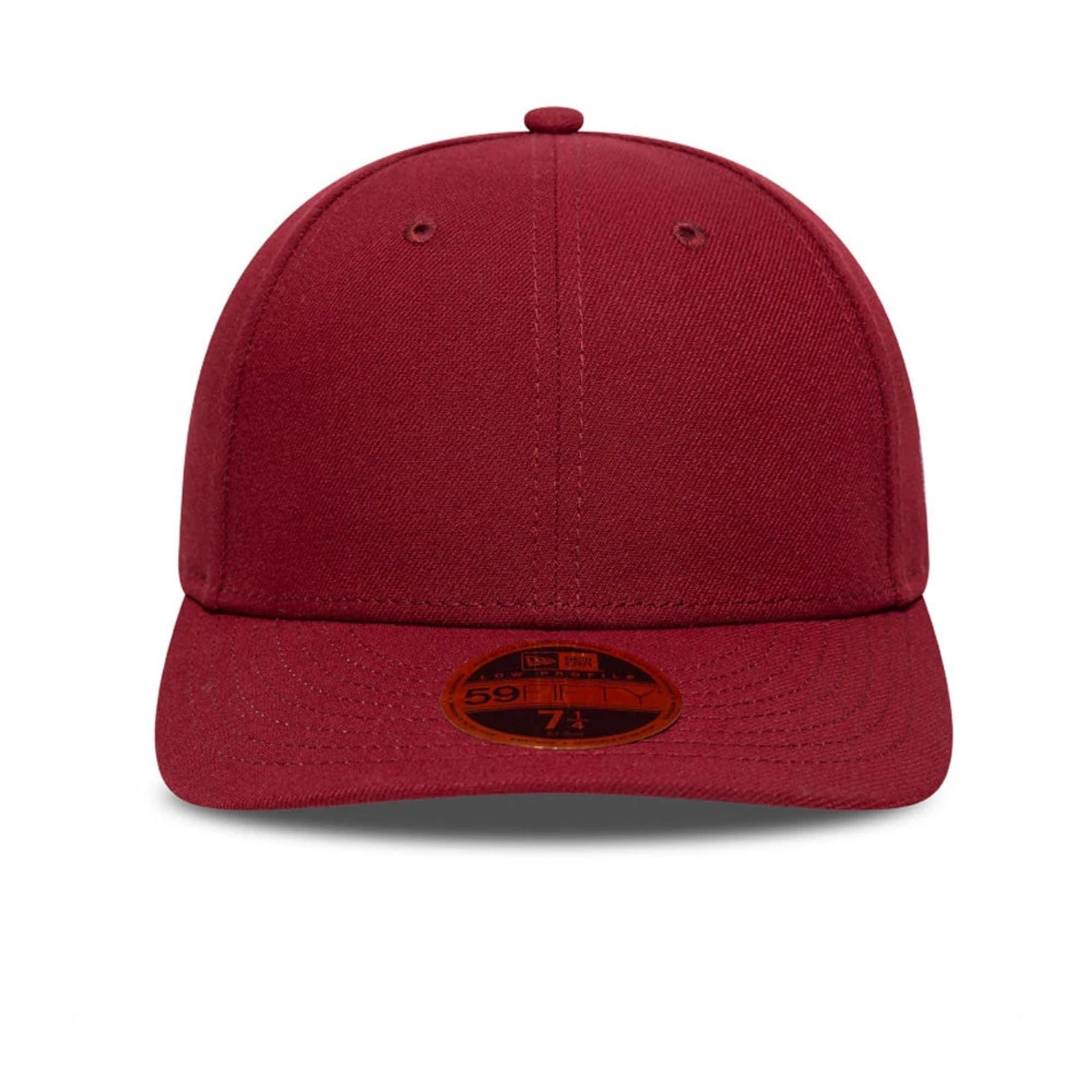 This is a New Era Dark Red Low Profile 59FIFTY Fitted Cap 2