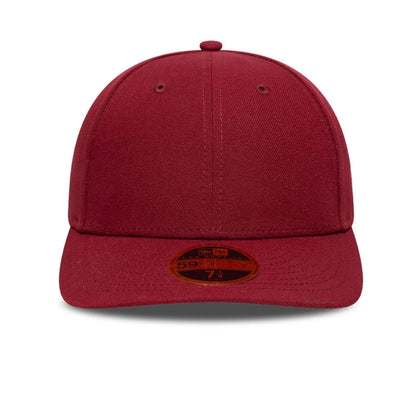This is a New Era Dark Red Low Profile 59FIFTY Fitted Cap 2