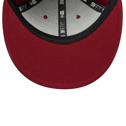 This is a New Era Dark Red Low Profile 59FIFTY Fitted Cap 7