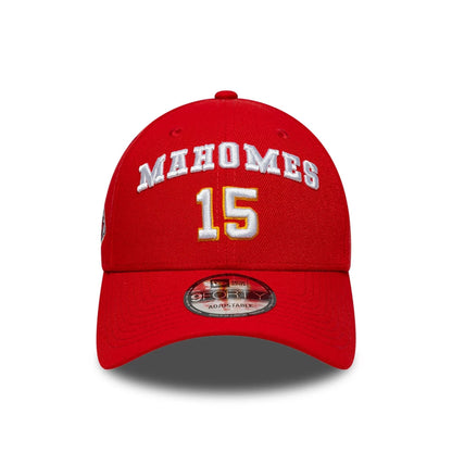 This is a Kansas City Chiefs NFL Patrick Mahomes Red 9FORTY Adjustable Cap 2