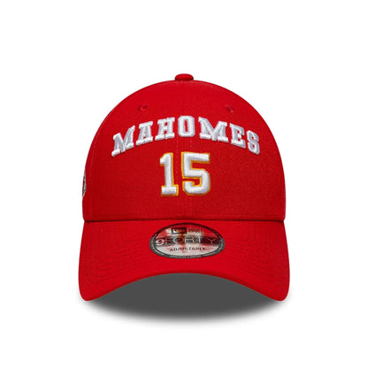 This is a Kansas City Chiefs NFL Patrick Mahomes Red 9FORTY Adjustable Cap 2