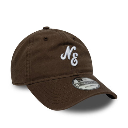 This is a New Era Dark Brown 9TWENTY Adjustable Cap 3