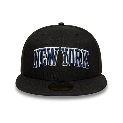 This is a New Era New York Black 59FIFTY Fitted Cap 3