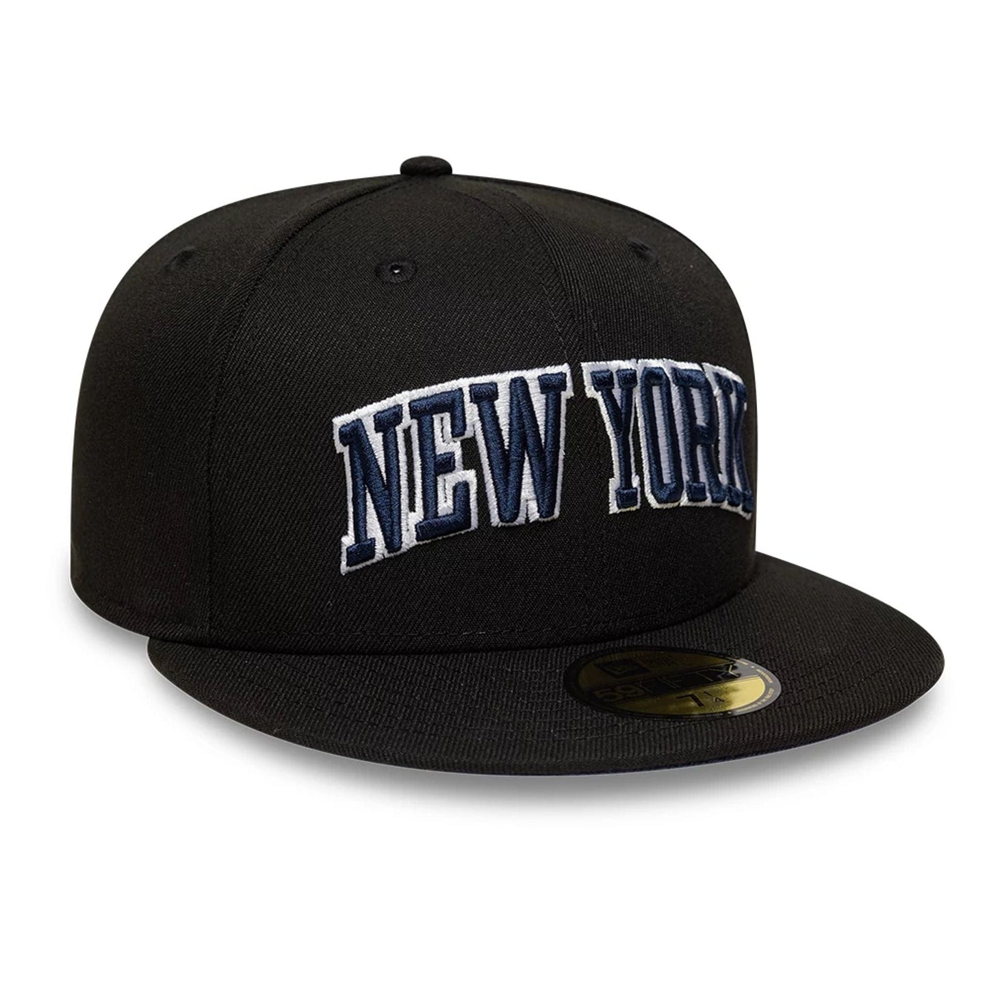 This is a New Era New York Black 59FIFTY Fitted Cap 4