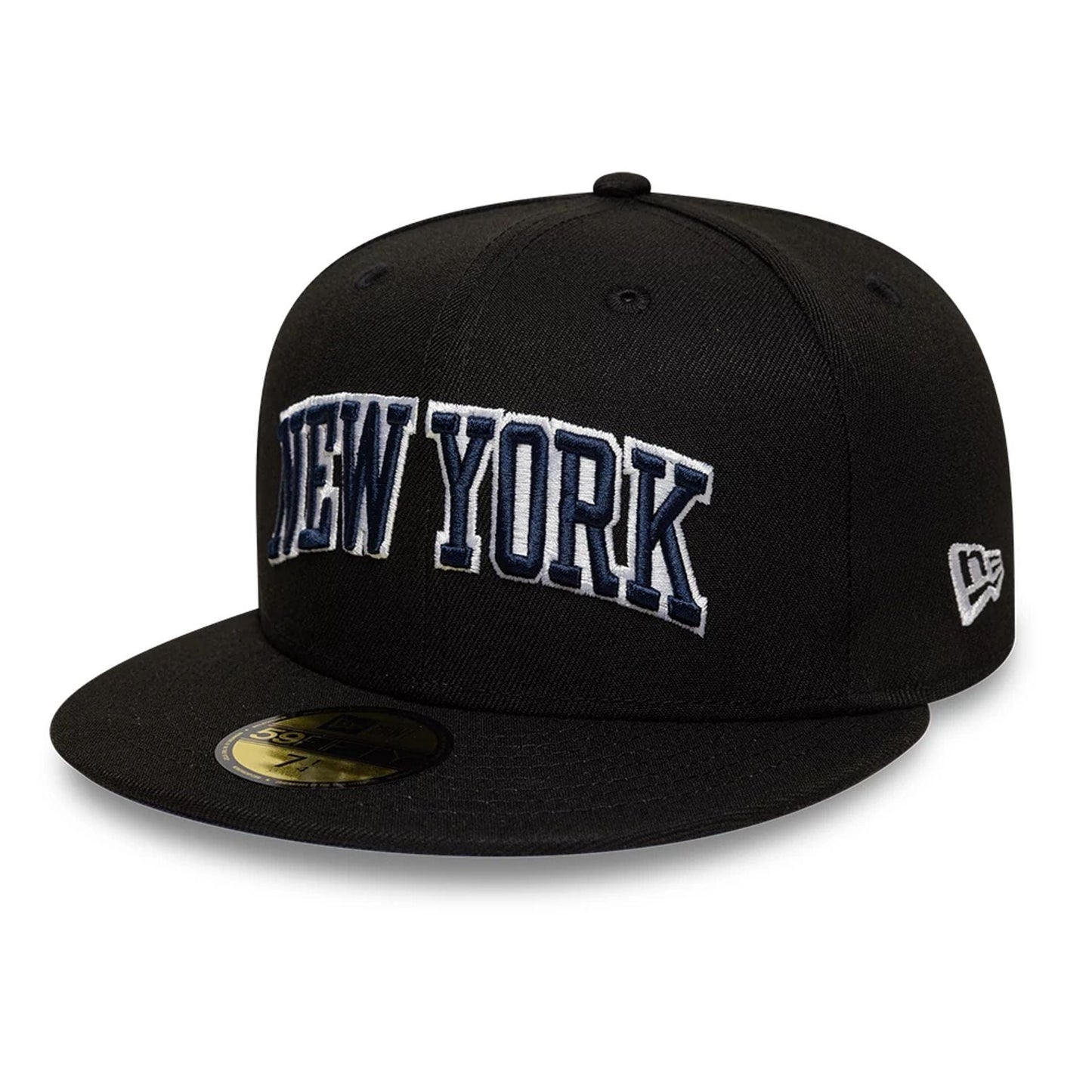 This is a New Era New York Black 59FIFTY Fitted Cap 1