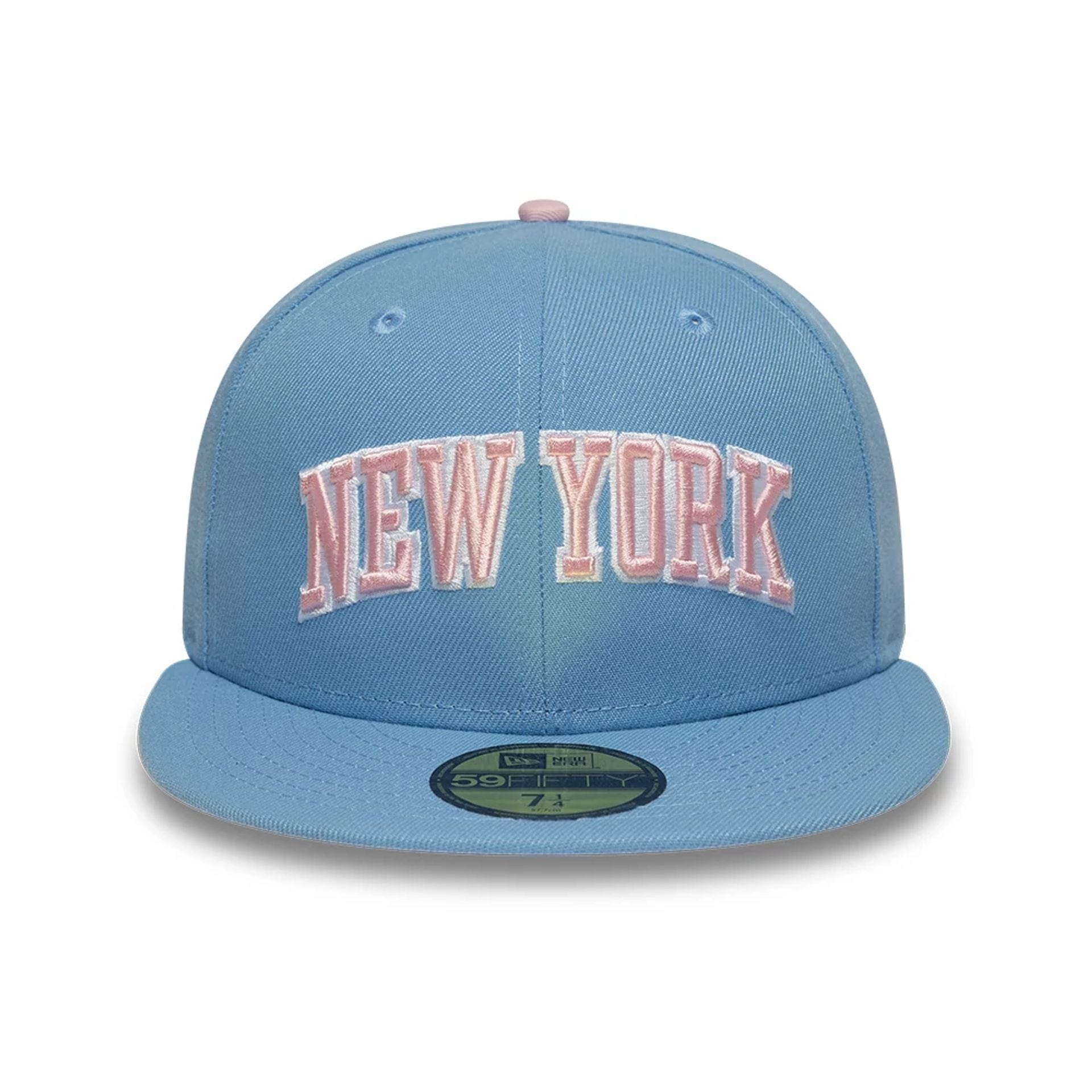 This is a New Era New York Pastel Blue 59FIFTY Fitted Cap 3