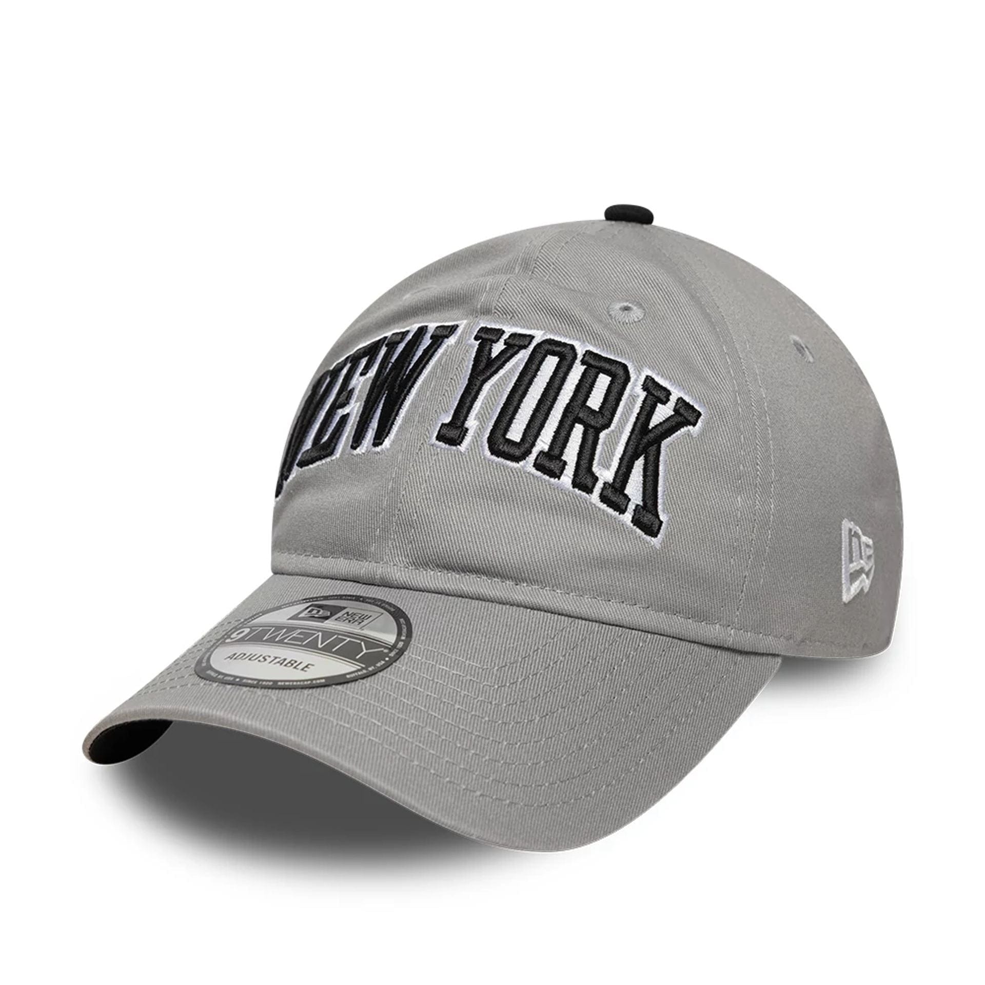 This is a New Era New York Grey 9TWENTY Adjustable Cap 1