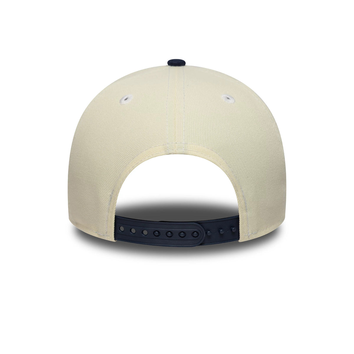This is a LA Dodgers MLB Chrome Blue Contrast Cream 9FORTY A-Frame Adjustable Cap 7