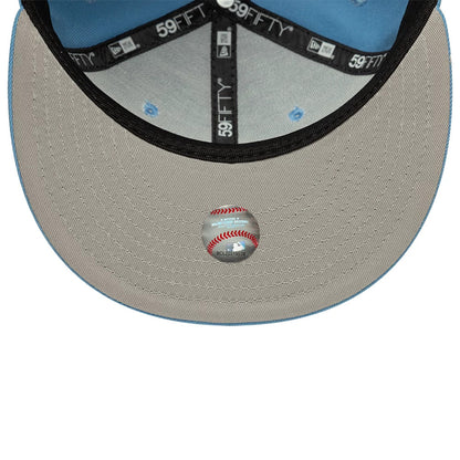 Pictured is this MLB Chicago White Sox 59FIFTY Fitted cap in pastel blue. 2