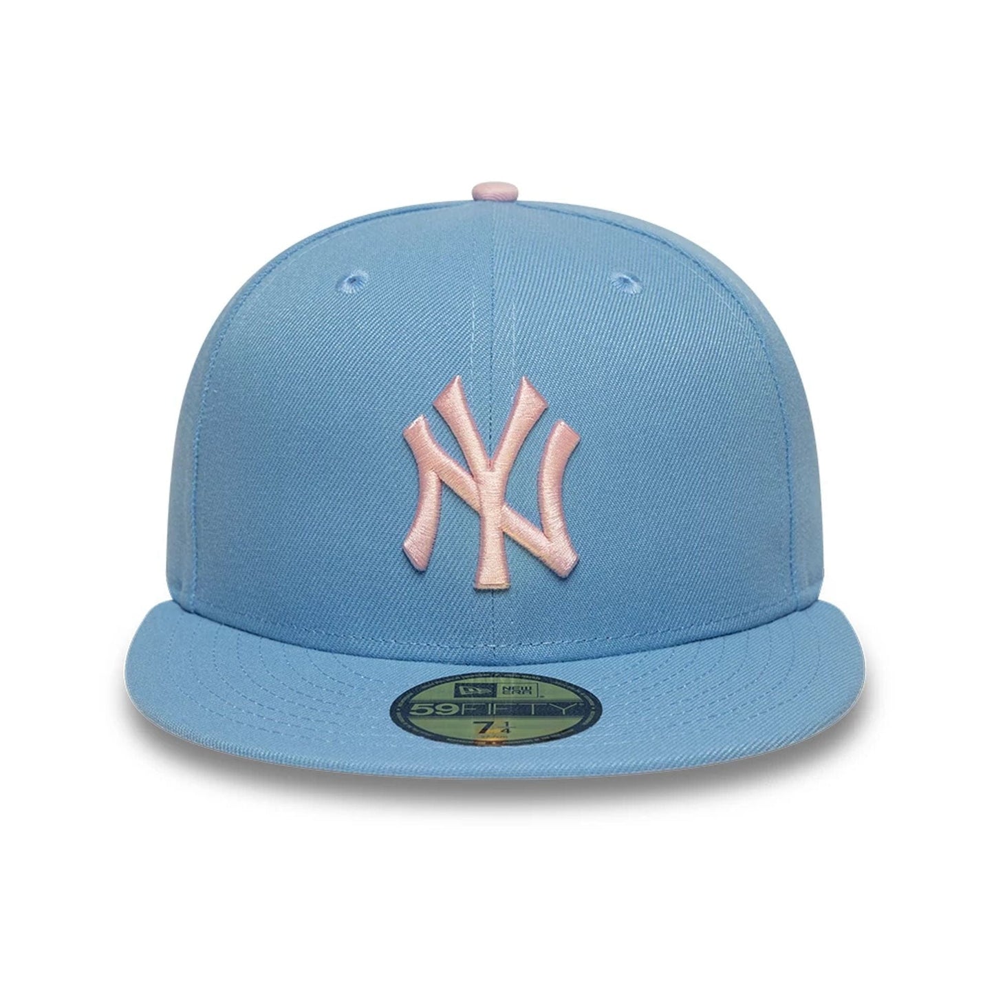 This is a New York Yankees MLB Pastel Blue 59FIFTY Fitted Cap 3