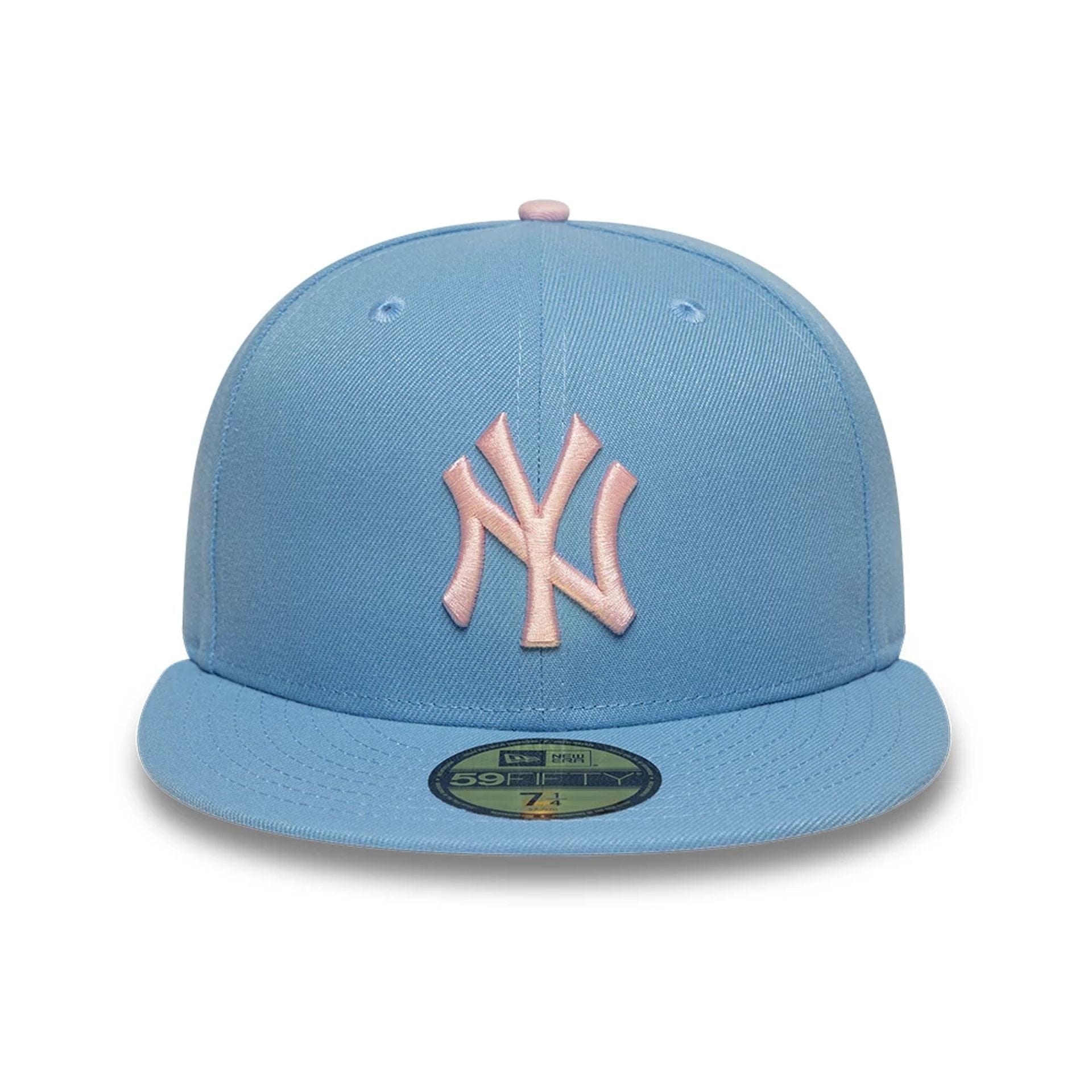 This is a New York Yankees MLB Pastel Blue 59FIFTY Fitted Cap 3